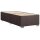 vidaXL Boxspringbett mit Matratze Dunkelbraun 90x200 cm Stoff