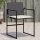 vidaXL Gartenstühle mit Kissen 4 Stk. Schwarz Poly Rattan