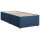 vidaXL Boxspringbett mit Matratze Blau 80x200 cm Stoff