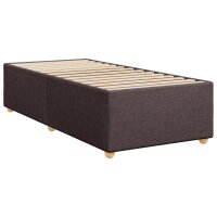 vidaXL Boxspringbett mit Matratze Dunkelbraun 80x200 cm Stoff