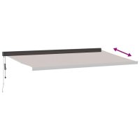 vidaXL Markise Automatisch Braun 500x300 cm