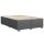 vidaXL Boxspringbett mit Matratze Dunkelgrau 140x200 cm Stoff