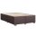 vidaXL Boxspringbett mit Matratze Dunkelbraun 140x200 cm Stoff