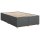 vidaXL Boxspringbett mit Matratze Dunkelgrau 120x200 cm Stoff