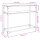 vidaXL Konsolentisch mit Glasplatte Transparent 98x35x81 cm Stahl