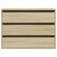 vidaXL Kommode Sonoma-Eiche 80x41x58 cm Holzwerkstoff