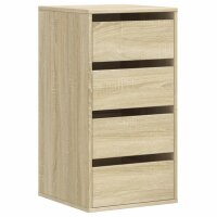 vidaXL Kommode Sonoma-Eiche 40x41x76 cm Holzwerkstoff