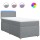 vidaXL Boxspringbett mit Matratze Hellgrau 100x200 cm Stoff