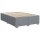 vidaXL Boxspringbett mit Matratze Hellgrau 160x200 cm Stoff