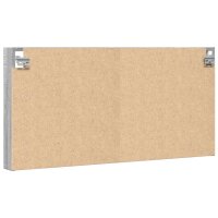 vidaXL Vitrinenschrank Grau Sonoma 100x8,5x50 cm Holzwerkstoff