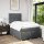 vidaXL Boxspringbett mit Matratze Dunkelgrau 120x190 cm Stoff