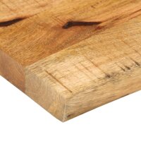 vidaXL Tischplatte 50x20x2,5 cm Baumkante Massivholz Raues Mangoholz