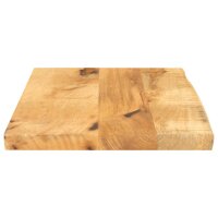 vidaXL Tischplatte 60x40x2,5 cm Baumkante Massivholz Raues Mangoholz