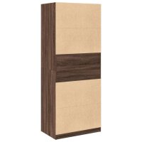 vidaXL Kleiderschrank Braun Eichen-Optik 80x50x200 cm Holzwerkstoff