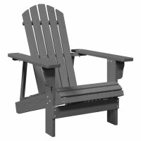 vidaXL Adirondack-Stuhl Grau 69x85x90,5 cm Massivholz Tanne