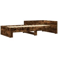 vidaXL Bettgestell R&auml;uchereiche 75x190 cm Holzwerkstoff