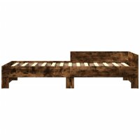 vidaXL Bettgestell R&auml;uchereiche 75x190 cm Holzwerkstoff