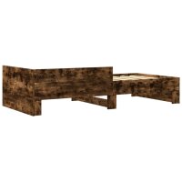 vidaXL Bettgestell R&auml;uchereiche 75x190 cm Holzwerkstoff