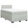 vidaXL Boxspringbett mit Matratze Hellgrau 120x200 cm Samt