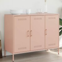 vidaXL Sideboard Rosa 100,5x39x79 cm Kaltgewalzter Stahl