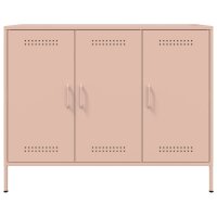 vidaXL Sideboard Rosa 100,5x39x79 cm Kaltgewalzter Stahl