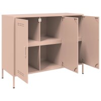 vidaXL Sideboard Rosa 100,5x39x79 cm Kaltgewalzter Stahl