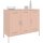 vidaXL Sideboard Rosa 100,5x39x79 cm Kaltgewalzter Stahl