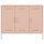 vidaXL Sideboard Rosa 100,5x39x79 cm Kaltgewalzter Stahl