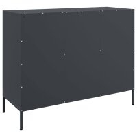 vidaXL Sideboard Anthrazit 100,5x39x79 cm Kaltgewalzter Stahl