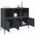 vidaXL Sideboard Anthrazit 100,5x39x79 cm Kaltgewalzter Stahl