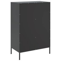 vidaXL Highboard Schwarz 68x39x101,5 cm Kaltgewalzter Stahl