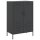 vidaXL Highboard Schwarz 68x39x101,5 cm Kaltgewalzter Stahl