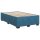 vidaXL Boxspringbett mit Matratze Blau 120x190 cm Samt