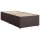 vidaXL Boxspringbett mit Matratze Dunkelbraun 90x190 cm Stoff