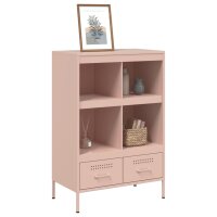 vidaXL Highboard Rosa 68x39x101,5 cm Kaltgewalzter Stahl