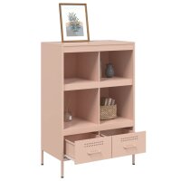 vidaXL Highboard Rosa 68x39x101,5 cm Kaltgewalzter Stahl