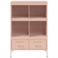 vidaXL Highboard Rosa 68x39x101,5 cm Kaltgewalzter Stahl