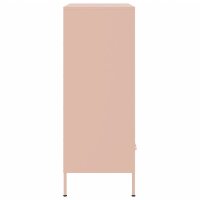 vidaXL Highboard Rosa 68x39x101,5 cm Kaltgewalzter Stahl