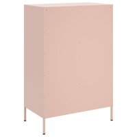 vidaXL Highboard Rosa 68x39x101,5 cm Kaltgewalzter Stahl