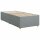 vidaXL Boxspringbett mit Matratze Hellgrau 100x200 cm Stoff