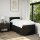 vidaXL Boxspringbett mit Matratze Schwarz 100x200 cm Stoff