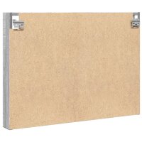 vidaXL Vitrinenschrank Grau Sonoma 80x8,5x58 cm Holzwerkstoff