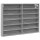 vidaXL Vitrinenschrank Grau Sonoma 80x8,5x58 cm Holzwerkstoff