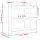 vidaXL Konsolentisch Grau Sonoma 100x35x90 cm Holzwerkstoff