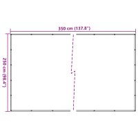 vidaXL Anh&auml;ngernetz Gr&uuml;n 2,5x3,5 m HDPE