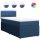 vidaXL Boxspringbett mit Matratze Blau 90x190 cm Stoff