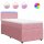 vidaXL Boxspringbett mit Matratze Rosa 80x200 cm Samt