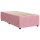 vidaXL Boxspringbett mit Matratze Rosa 80x200 cm Samt