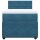 vidaXL Boxspringbett mit Matratze Blau 80x200 cm Samt