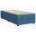 vidaXL Boxspringbett mit Matratze Blau 80x200 cm Samt